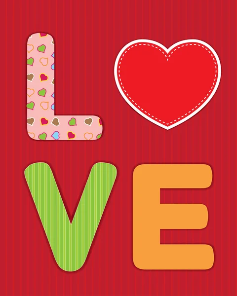 Απεικόνιση της αγάπης σημάδι — Διανυσματικό Αρχείο
