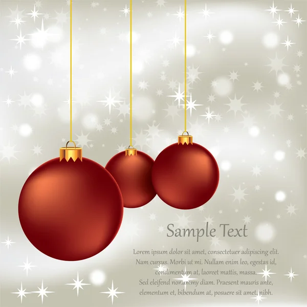 Red Christmas Ornament — Stock Vector