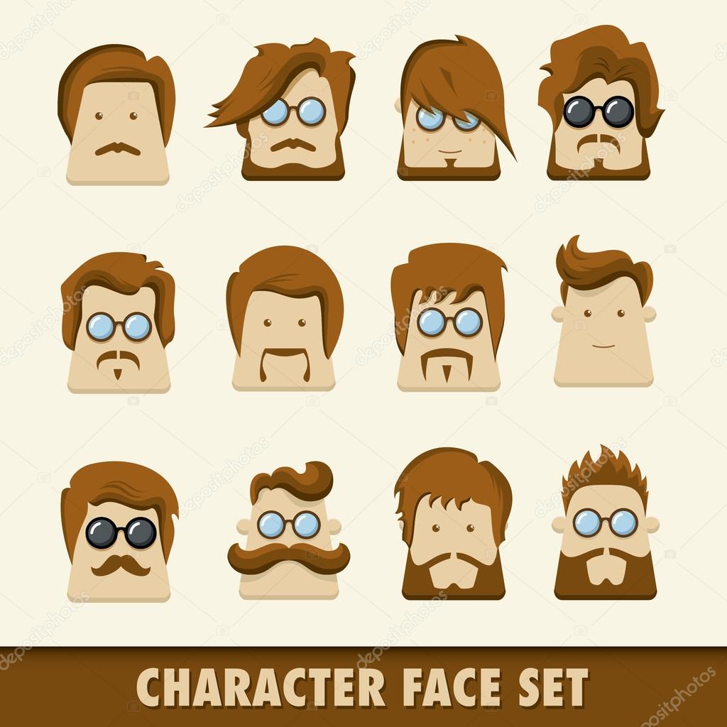 Men character icons