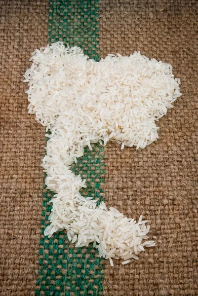 Thailand on rice sacks — Stock Photo, Image