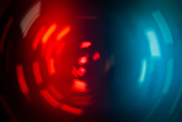 BLUE rotating red light — Stock Photo, Image