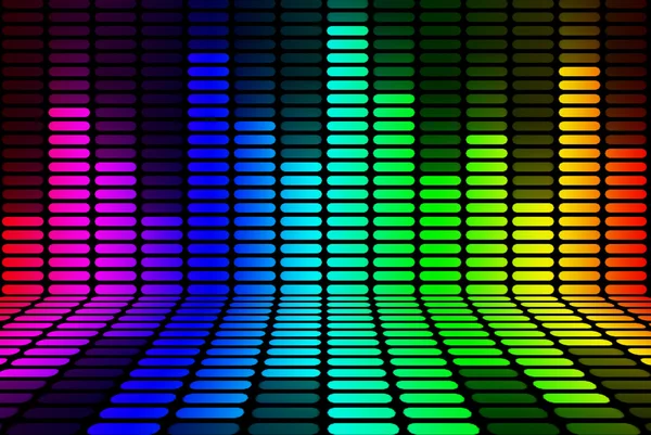 Equalizer Regenbogensignal — Stockfoto