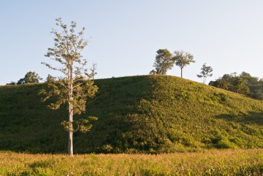 tepe üzerinde Mısır
