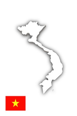 베트남 백색의 지도