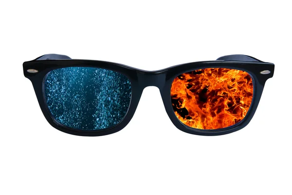 안경 불 바다 — 스톡 사진