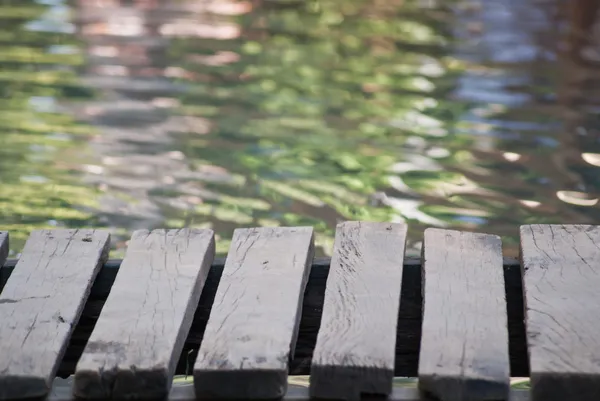 Wood bridge — Stock Photo, Image