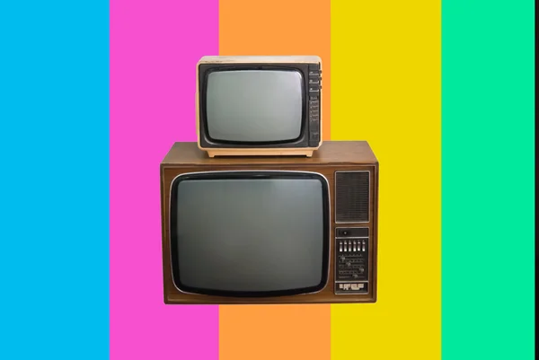 Antiguo Tv — Foto de Stock