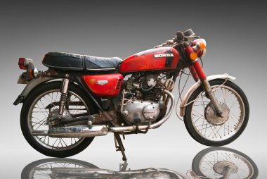 Vintage klasik motosiklet honda 125 cc. editoryal sadece kullanın. Kullanım