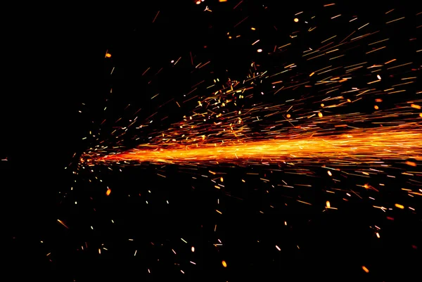 Cortador de aço de fogo — Fotografia de Stock