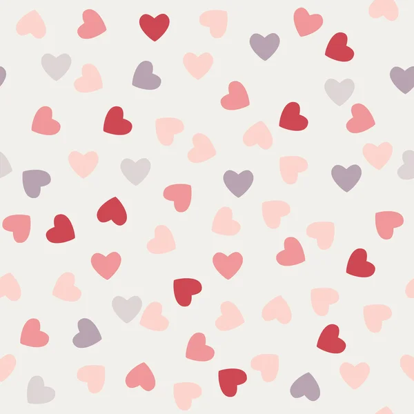 Das Muster der Herzen zum Valentinstag — Stockvektor