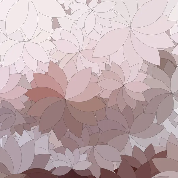 抽象的花朵和花瓣的背景 — 图库矢量图片