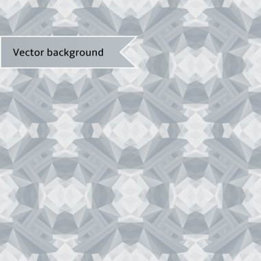 Gri geometrik şablon illüzyonu kaleydoskop