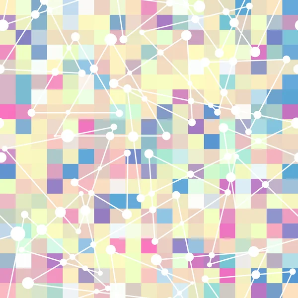Modèle géométrique de couleur carré et triangle — Image vectorielle