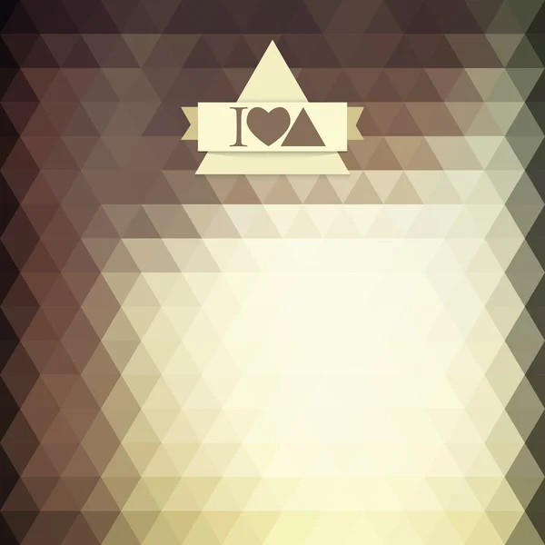 Dreieck Kaffee braune Farbe — Stockvektor