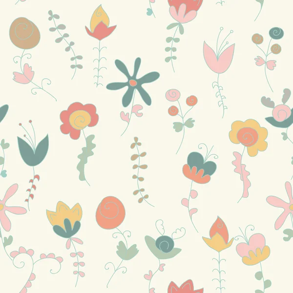 Hintergrund von Blume und Pflanze — Stockvektor