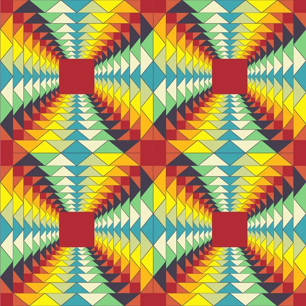 Geometriska mönster. fraktal illusion. — Stock vektor