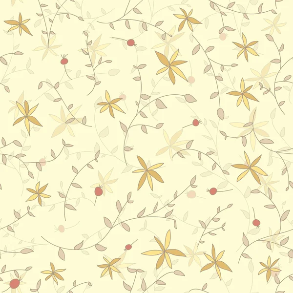 Textura de flor sin costuras sobre un fondo claro — Vector de stock