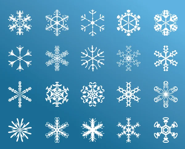 Snowflakes Winter — Stock Vector