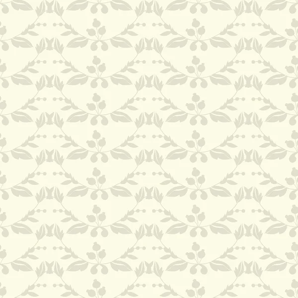 Neutraler Blumenschmuck. beige Pflanze — Stockvektor