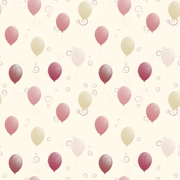 Balloons seamless texture — Stock Vector