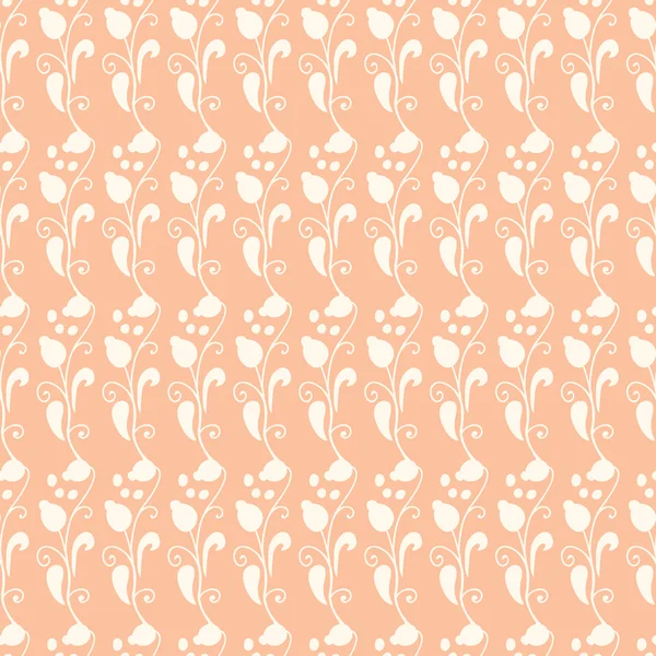 Ornement floral neutre. couleur beige — Image vectorielle