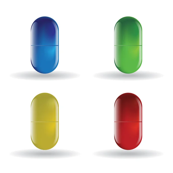 Color pills — Stock Vector