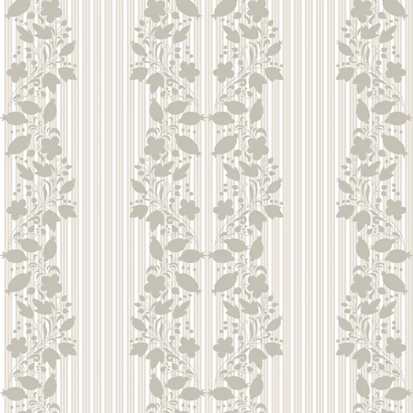 Neutrale floral achtergrond. — Stockvector