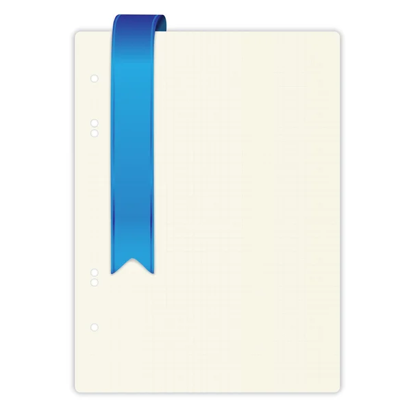 Buch mit blauer Schleife — Stockvektor