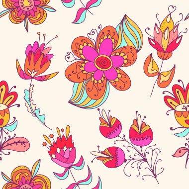 çiçekler ile sorunsuz doku