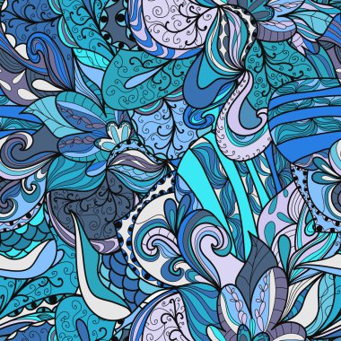 Kusursuz mavi soyut desen