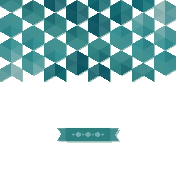 Abstrakt bakgrund banner för hexagon — Stock vektor