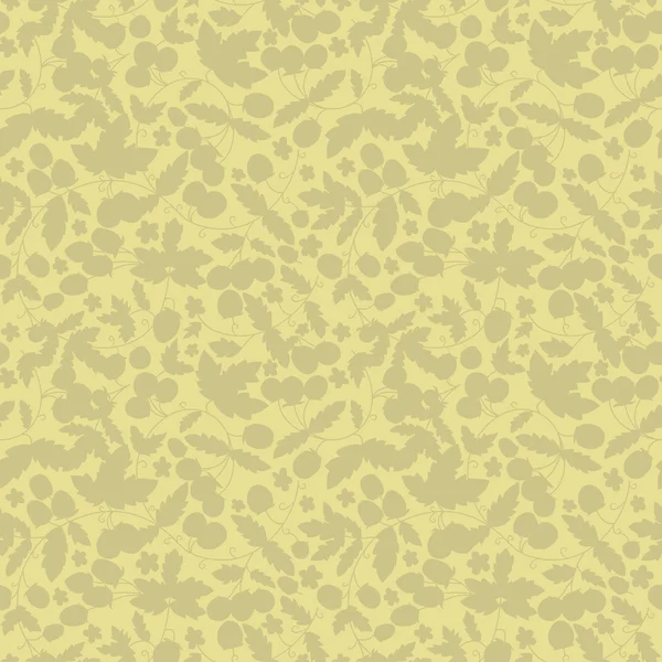 Beige achtergrond met planten — Stockvector