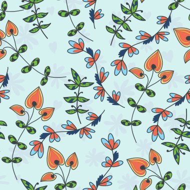 çiçekler ile sorunsuz doku