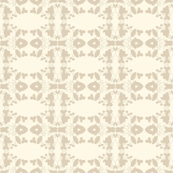 Neutral beige plant wallpaper — Stock Vector