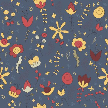 çiçekler ile sorunsuz doku