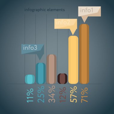 minimal infographics. vektör