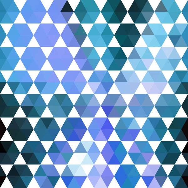 Retro blaues Muster geometrischer Formen — Stockvektor
