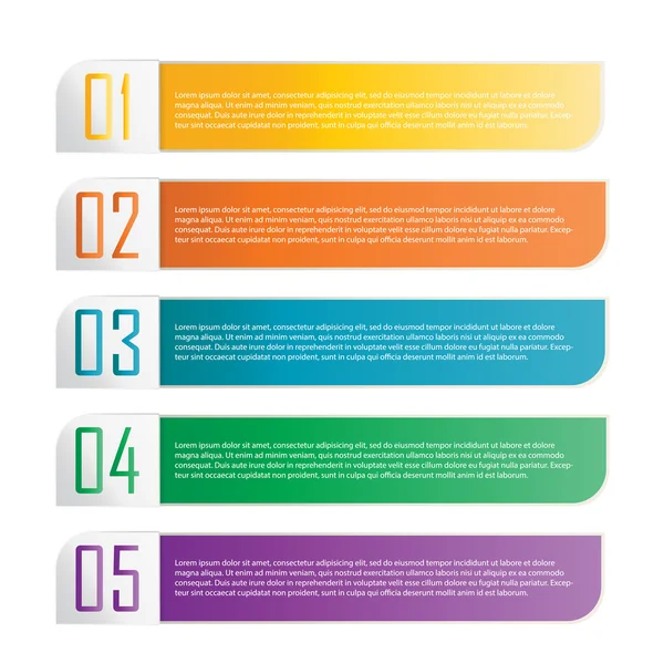 Kolorowy transparent wstążka. element infographic — Wektor stockowy