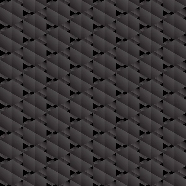 Hexagones negros patrón sin costura . — Vector de stock