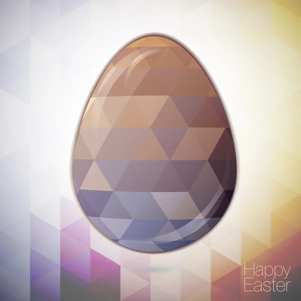 Easter egg in the style of crystal for Easter — Stock Vector