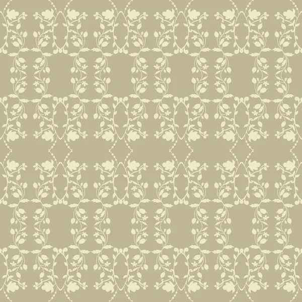 Beige neutral floral plant background — Stock Vector