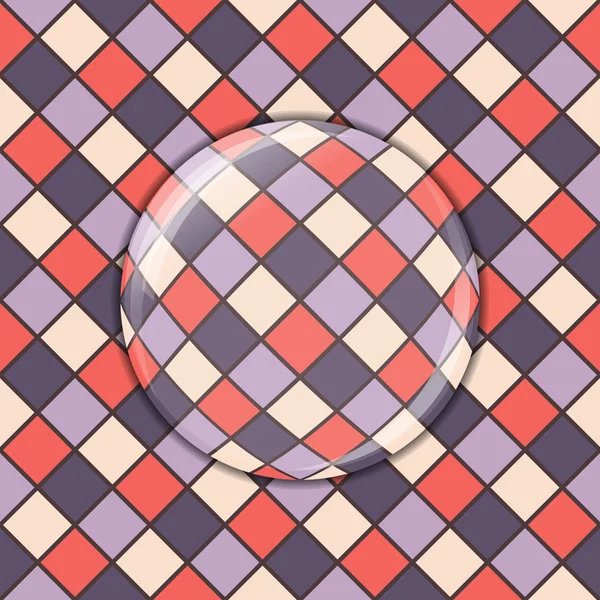 Fond de mosaïque vitrail, effet lentille — Image vectorielle