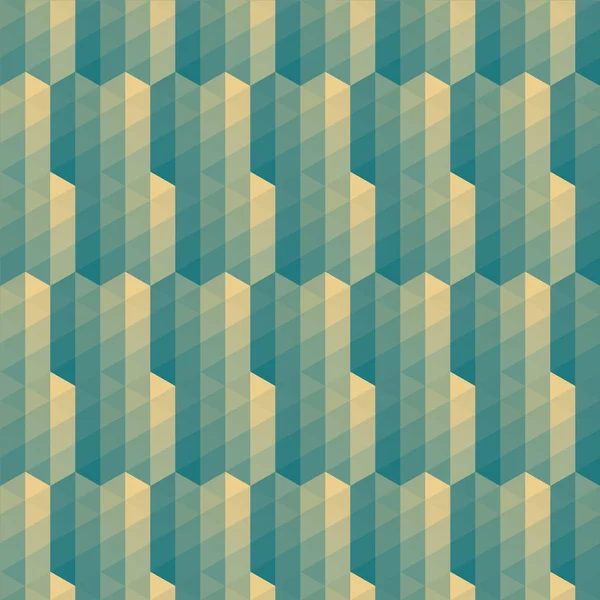 緑の三角形の縞模様 — ストックベクタ