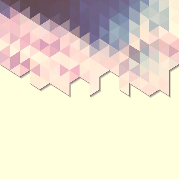 Banner de fundo abstrato de triângulos — Vetor de Stock