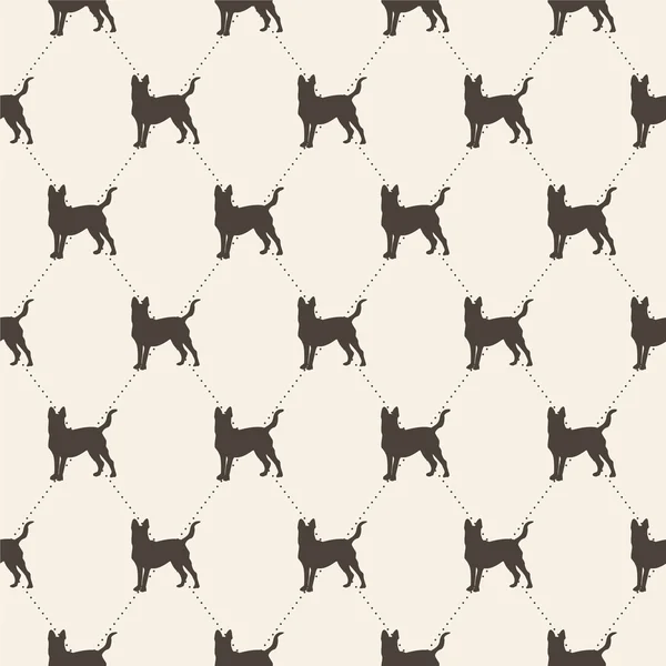 Pattern with dogs. — Stock Vector