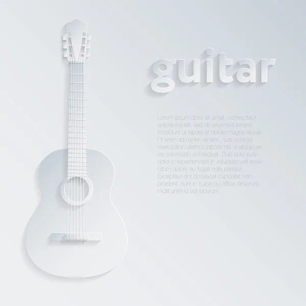 Gitarrenillustration — Stockvektor