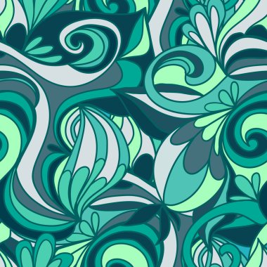 Soyut, pürüzsüz el çizimi desen.