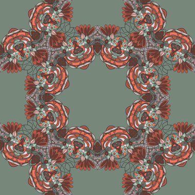 Soyut, pürüzsüz el çizimi desen.