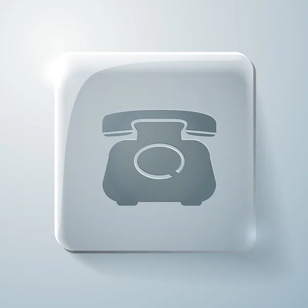 Klassieke retro telefoon teken — Stockvector