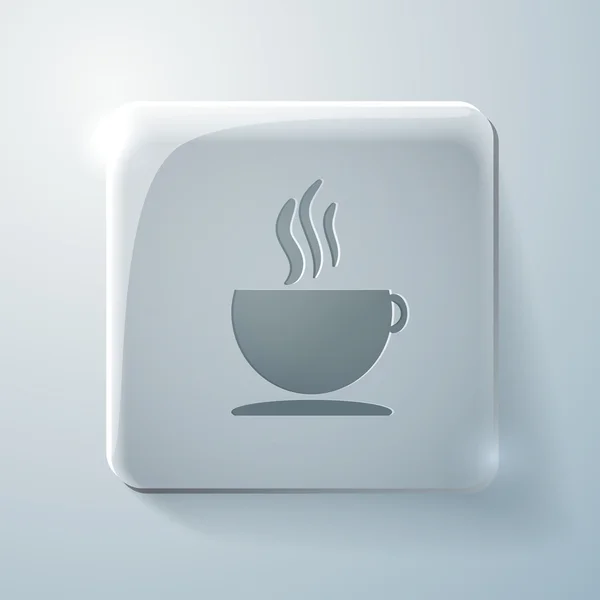 Чашка горячего напитка знак — стоковый вектор